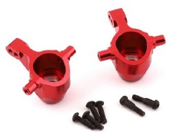 Tamiya TT-01 Aluminum Front Knuckles (Red) (2)