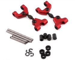 Tamiya TT-01/TT-01E Aluminum Rear Upper Suspension Arms (Red) (2)