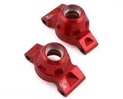 Tamiya TT-01/TT-01E Aluminum Rear Hubs (Red) (2)