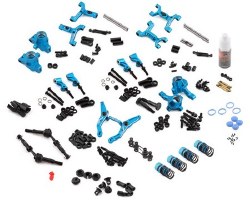 Tamiya TT-02 Aluminum RWD Drift Conversion Kit (Blue)