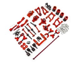 Tamiya TT-01/TT-01E Aluminum Performance Conversion Kit (Red)