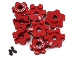 Traxxas Maxx Aluminum 17mm Wheel Hex Set (Red) (4)