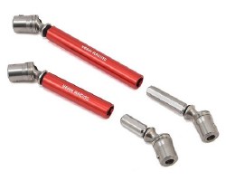 Traxxas TRX-4 Stainless Steel Front & Rear Center Shaft Set (Red)