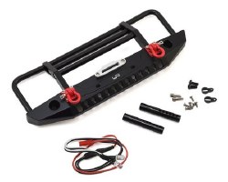 Aluminum Front Bumper w/LED Light (Black)