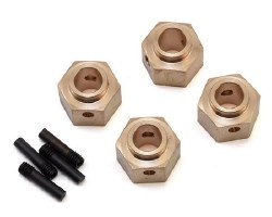 Traxxas TRX-4 Brass Hex Adapter w/8mm Offset (4) (6.75g)