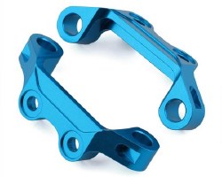 Tamiya TT-02 Aluminum Upper Suspension Arm Mounts (Blue) (2)