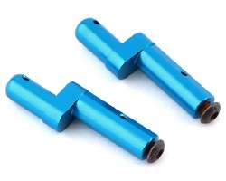 Tamiya TT-02 Aluminum Battery Posts (Blue) (2)