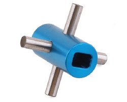 Tamiya TT-02TT/02B Aluminum Differential Locker (Blue)