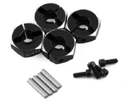 Aluminum Clamping 12mm Hex (Black) (4) (5.5mm)