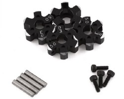 Aluminum Clamping 12mm Hex (Black) (4) (5mm)