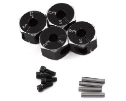 Aluminum Clamping 12mm Hex (Black) (4) (8mm)