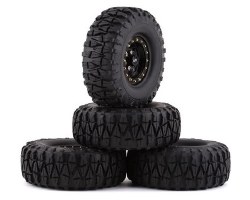 Soft 1.9" Off-Road Pre-Mounted Tires w/Aluminum Beadlock Wheels