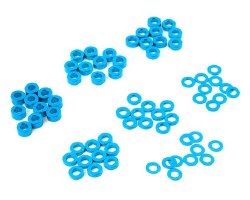 3x0.25/0.5/1.5/2/2.5/3mm Flat Washer Set (Blue) (70)