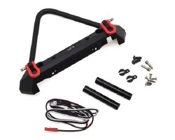 Aluminum Front Stinger Bumper w/LED Light (Black)