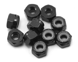 3mm Aluminum Lock Nut (10) (Black)