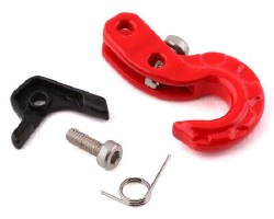 1/10 Scale Metal Winch Hook w/Safety Latch (Red)