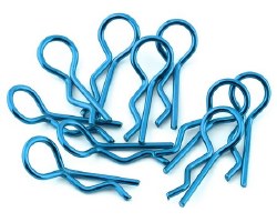 Body Clips (Blue) (10) (1/10 or 1/8 Scale)