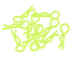 Body Clips (Yellow) (10) (1/10 or 1/8 Scale)