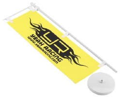 Yellow Track Flag w/Plastic Stand