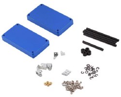 1/10 2 Tiered Metal Rolling Shop Cart Kit (Blue)