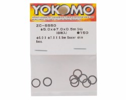 Yokomo 5mm Spacer Shim Set (0.13mm, 0.25mm & 0.50mm)
