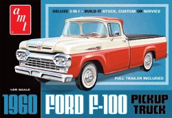1960 Ford F100 Pickup w/Trailer NEW TOOLING 1/25