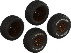 dBoots 'FORTRESS' Tire Set Glued (Bronze) (2 Pairs)