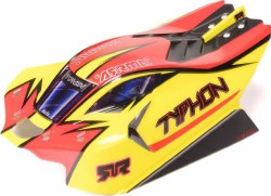 TYPHON 4x4 Clipless Painted Decaled Body (Yellow)