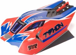 TYPHON 4x4 Clipless Painted Decaled Body (Red)