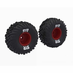 Arrma dBoots Cut Chevron MT Tire Set Glued – Red