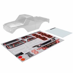Arrma QUAKE Clear Body (inc decals/window masks)