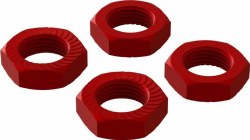 AR310906 Aluminum Wheel Nut 17mm Red (4)