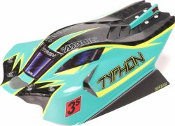 TYPHON 4x4 Clipless Painted Decaled Body (Green)