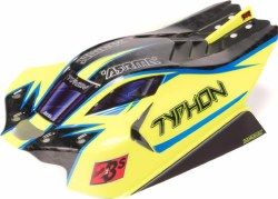 TYPHON 4x4 Clipless Painted Decaled Body (Yellow)