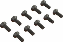 Flat Head Hex Machine Screw M2.5x8mm (10)