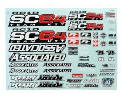 RC10SC6.4 Decal Sheet