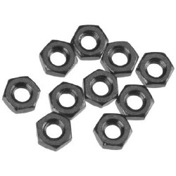 AXA1040 Thin Hex Nut M3 Black (10)