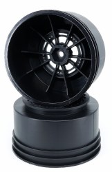 AXIS 2.2/3.0 HD Wide Drag Racing Rear Wheels w/12mm Hex (Black) (2) (20.5mm Offset)