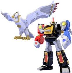 Super Mini Pla Ninja Megazord & White Ninja Falconzord Model Set, from Mighty Morphin Alien Rangers