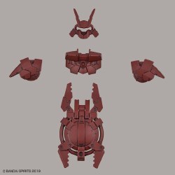 30mm 1/144 Close Quarters Combat Option Armor for Portanova, Dark Red