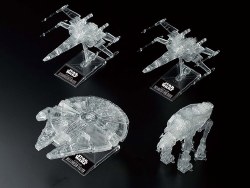 The Last Jedi Clear Vehicle Model Set, from Star Wars (1/144, 1/350 & 1/540)