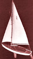 Lightning Sailboat, 19"