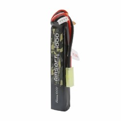 Airsoft 1000mAh 3S1P 11.1V 25C liPo Tamiya Plug 105x19x17mm