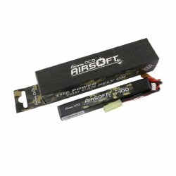 Airsoft 1400mAh 2S1P 7.4V 25C liPo Tamiya Plug 119x16x17mm