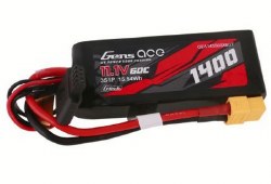 G-Tech 1400mAh 3S1P 11.1V 60C liPo Battery Pack with XT60 Plug Soft Pack (87x34x18.5mm +/- Manufactu