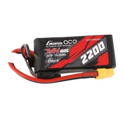 G-Tech 2200mAh 2S1P 7.4V 60C liPo Battery Pack with XT60 Plug