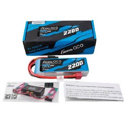 G-Tech 2200mAh 3S1P 11.1V 45C lipo Battery Pack With Deans Plug