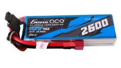 G-Tech 2600mAh 3S1P 11.1V 45C liPo Battery Pack with Deans Plug Soft Pack (120x38x21mm +/- Manufactu