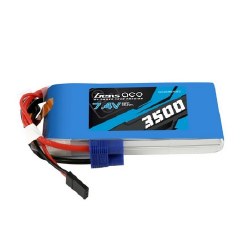 3500mAh 2S1P 7.4V receiver liPo EC3 Plug Soft Case 97x45x16mm