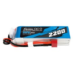 2200mAh 3S1P 11.1V 25C liPo Deans Plug Soft Case 106x33x21mm